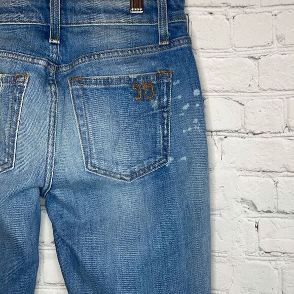 Joe’s Jeans Women’s Light Wash Destroyed Billie Ankle Boyfriend Slim size 24 - Picture 5 of 8